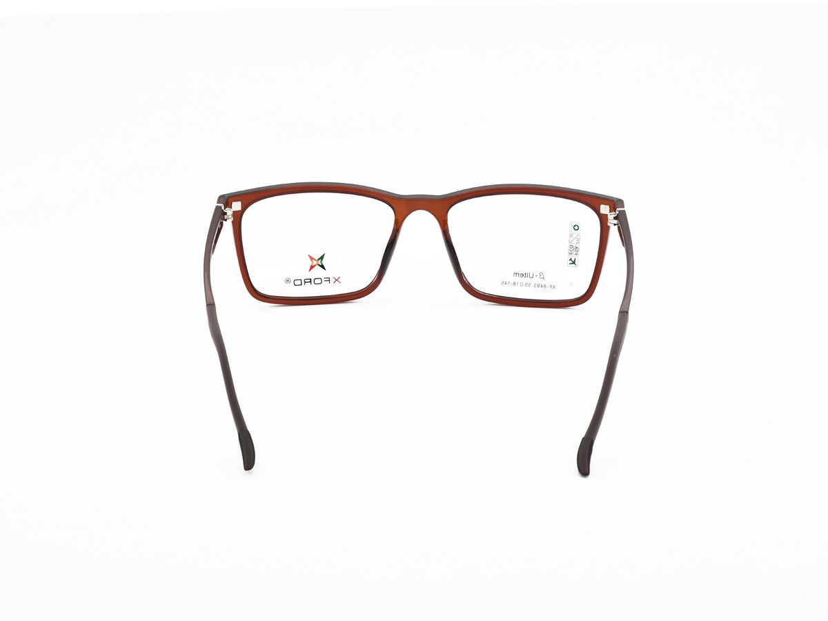 Transparent Brown with Dark Brown Clip-On