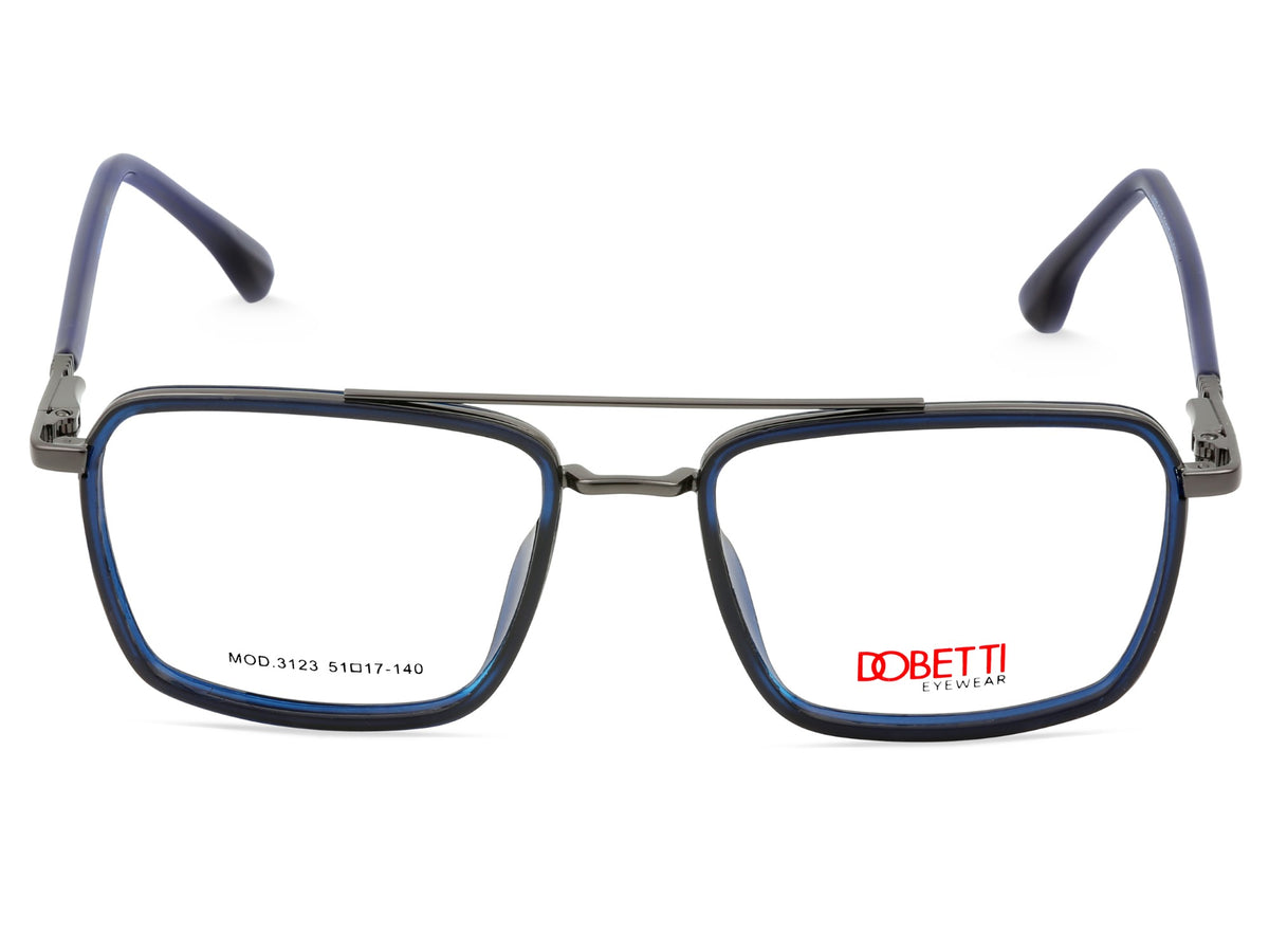 Gunmetal Grey & Crystal Navy Blue