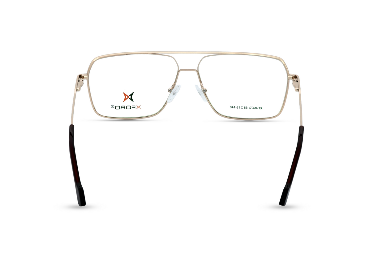 Matte Gold Front with Black Temples
