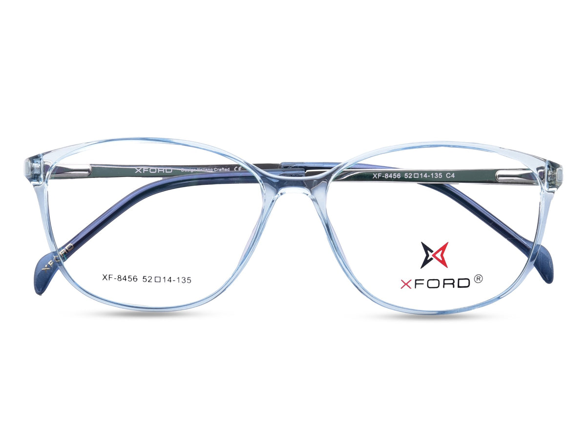Crystal Blue with Silver-Navy Temples