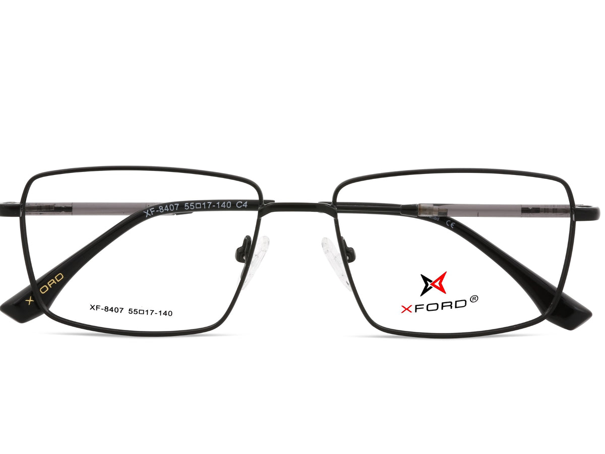 Matte Black & Gunmetal Grey Temples