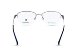 Gunmetal with Navy Blue Temples
