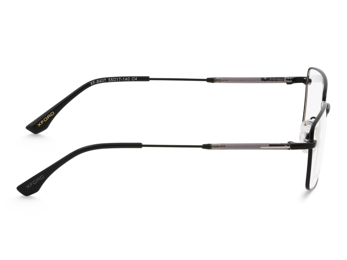 Matte Black & Gunmetal Grey Temples
