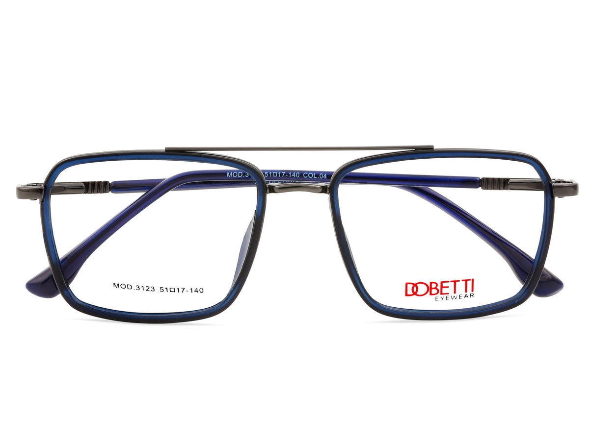 Gunmetal Grey & Crystal Navy Blue