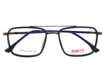 Gunmetal Grey & Crystal Navy Blue