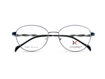 Silver Front with Navy Blue Temples