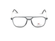 Transparent Grey with Silver Temples