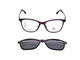 Transparent Purple with Smoke Black Clip-On