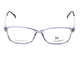 Transparent Purple with Silver Metal Temples