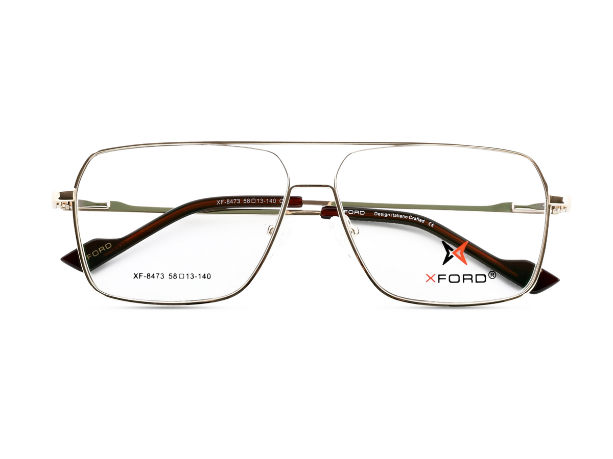 Matte Gold Front with Black Temples