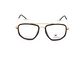 Brown Tortoise Front with Gold Temples