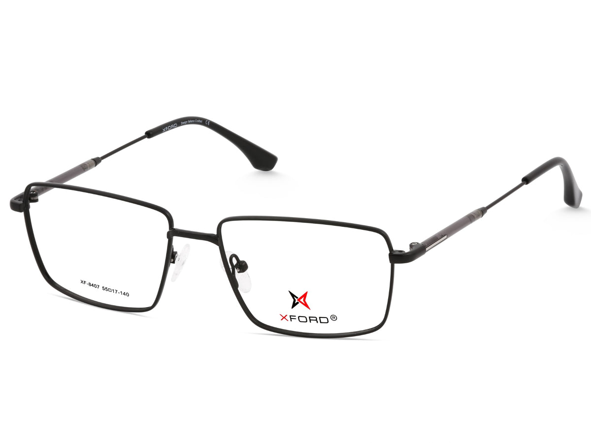 Matte Black & Gunmetal Grey Temples