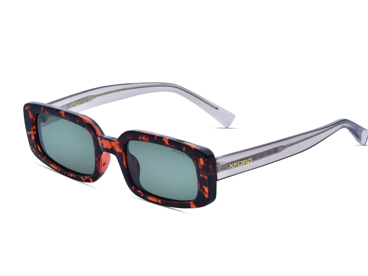 Tortoiseshell with Transparent Clear Temples	