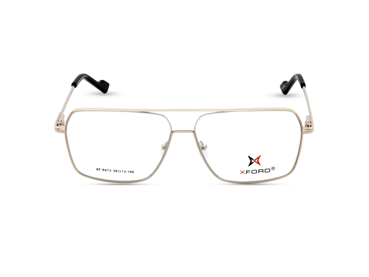 Matte Gold Front with Black Temples