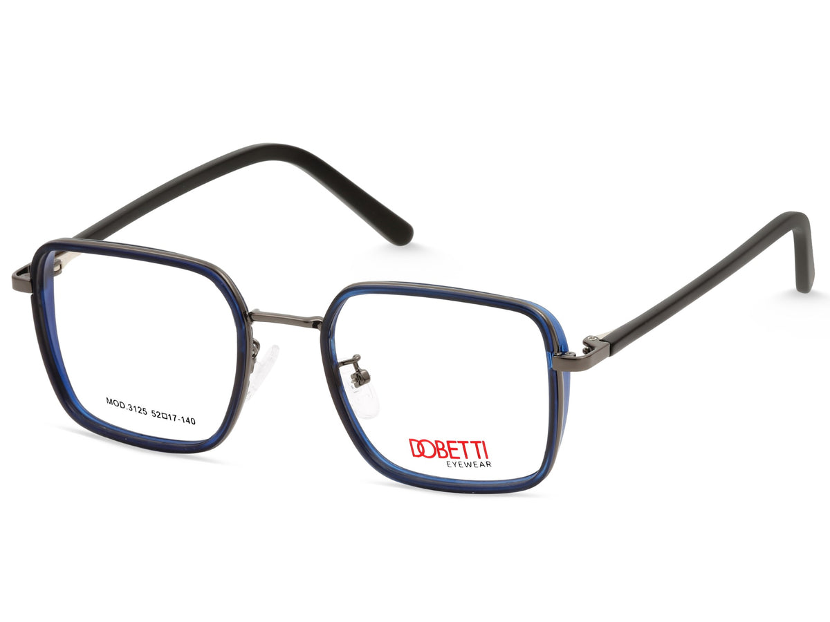 Gunmetal Grey & Crystal Navy Blue