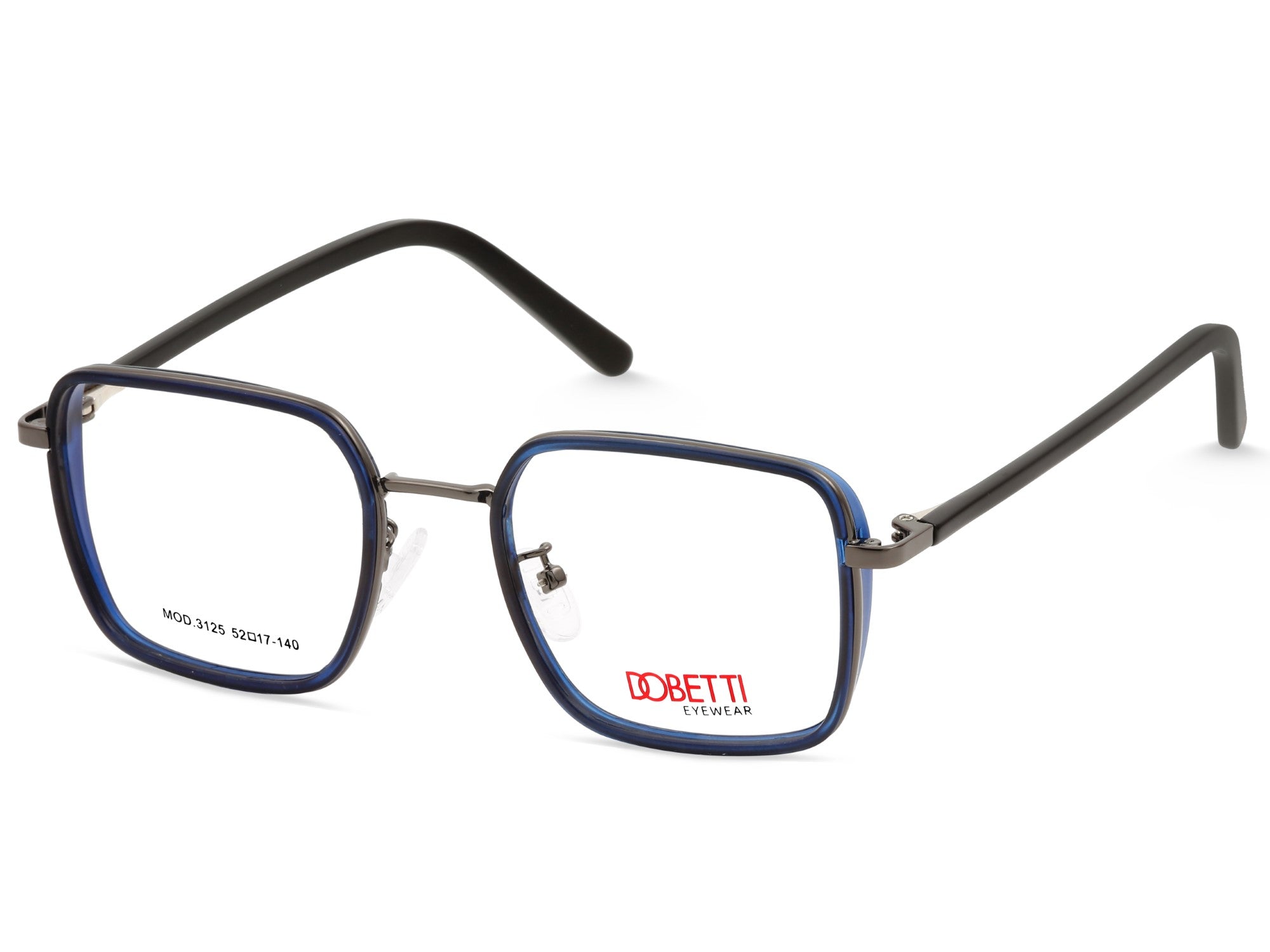 Gunmetal Grey & Crystal Navy Blue
