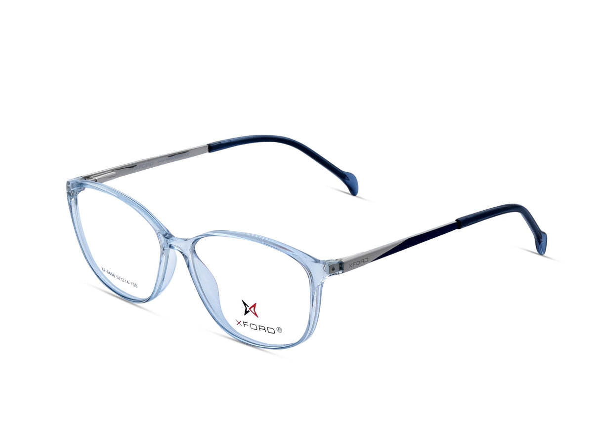 Crystal Blue with Silver-Navy Temples