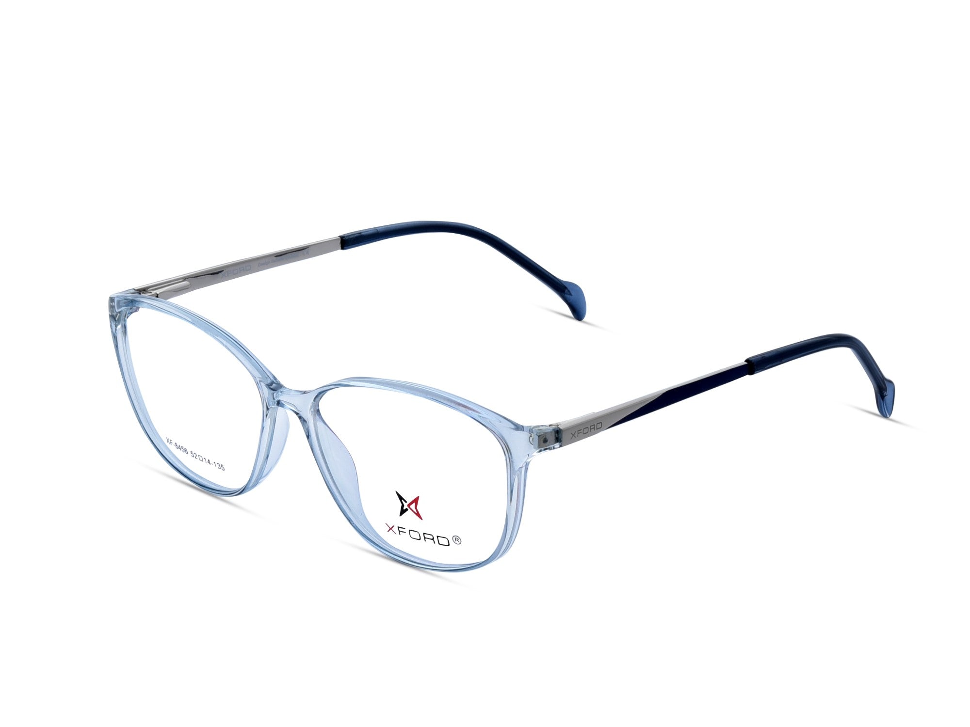 Crystal Blue with Silver-Navy Temples