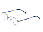 Gunmetal with Navy Blue Temples