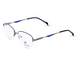 Gunmetal with Navy Blue Temples