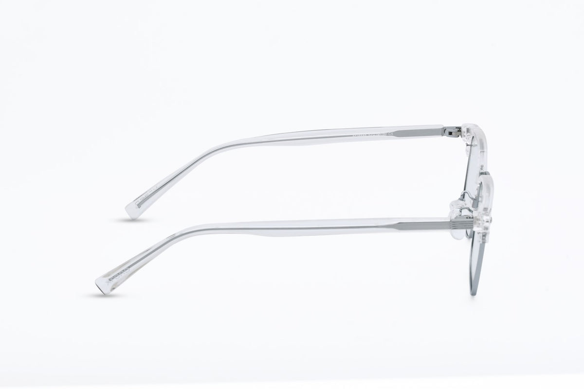 TRANSPARENT WITH SILVER