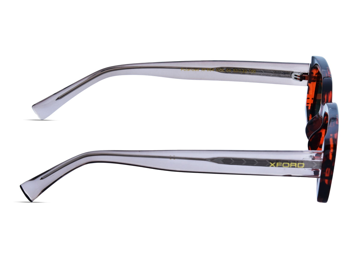 Tortoiseshell with Transparent Clear Temples	