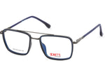Gunmetal Grey & Crystal Navy Blue