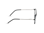 Transparent Grey with Silver Temples