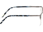 Gunmetal Grey & Matte Navy Blue Browline