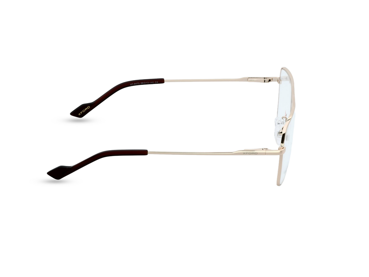 Matte Gold Front with Black Temples