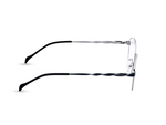 Silver Front with Navy Blue Temples