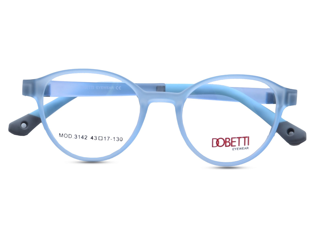 Two-Tone Frosted Blue and Grey