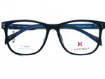 Matte Navy Blue with Electric Blue Accents