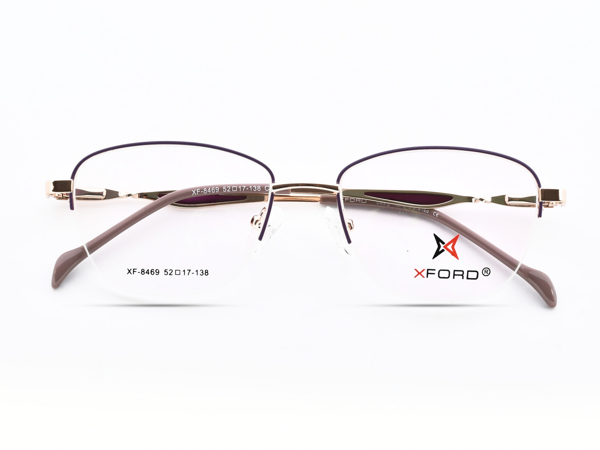 Rose Gold with Brown Temples
