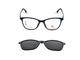 Transparent Navy Blue with Smoke Black Clip-On