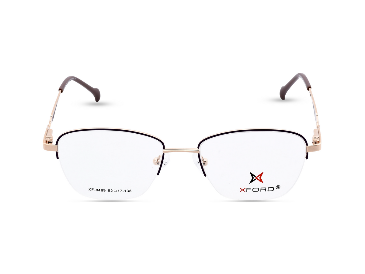 Rose Gold with Brown Temples