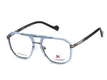 Transparent Ice Blue & Brushed Gunmetal Grey