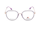Light Gold with Dark Purple Rim