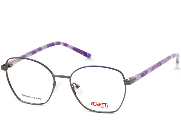 DOBETTI 3086 Geometric Full Rim Alloy Frames – Women