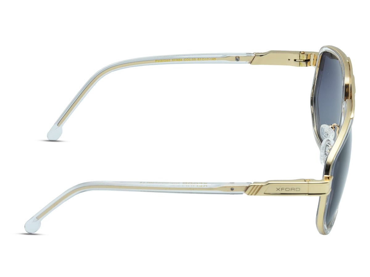 Glossy Gold & Transparent Clear 	
