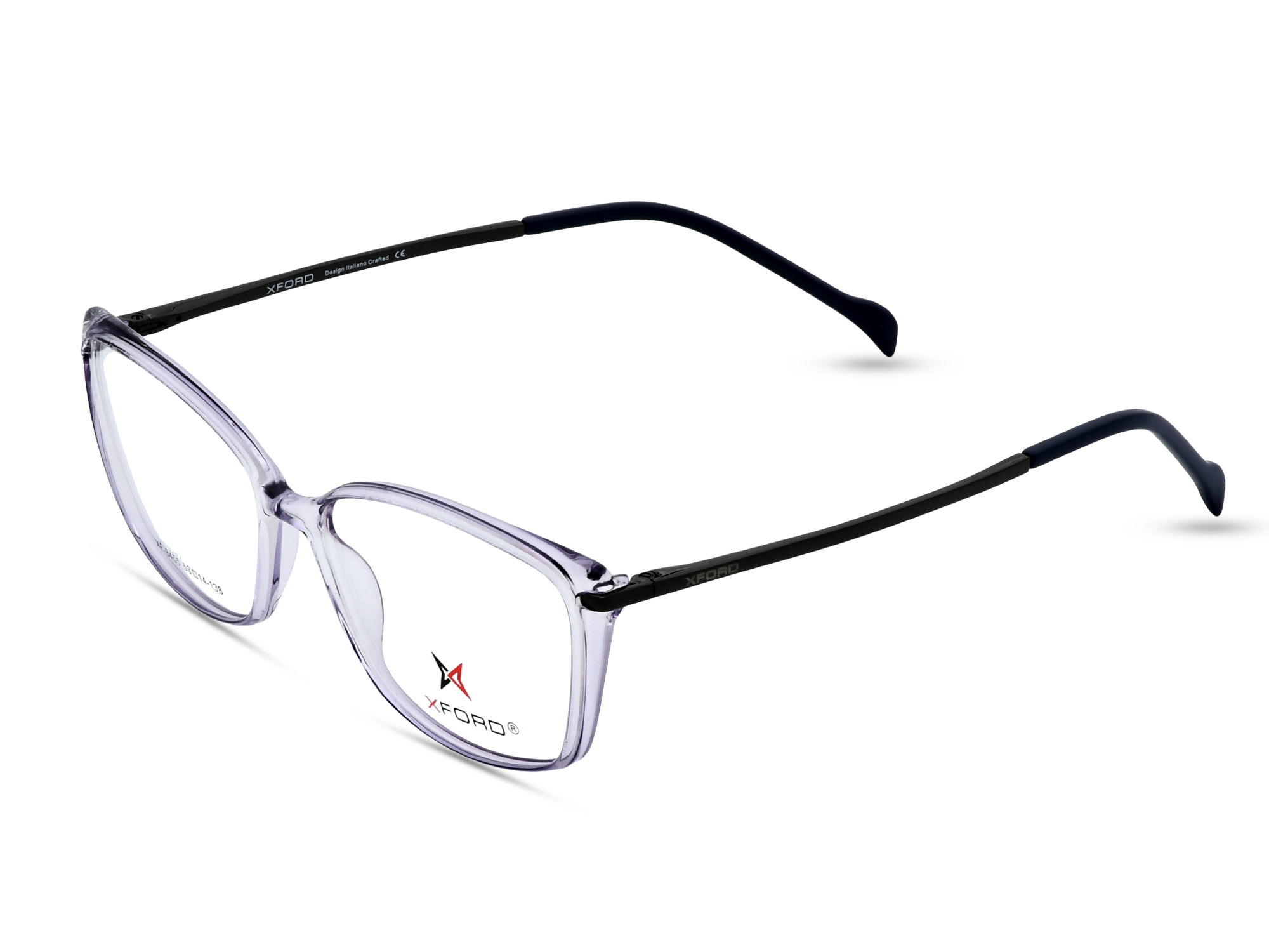 Crystal Lavender with Black Temples