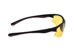 Matte Black / Burgundy Temple- Yellow