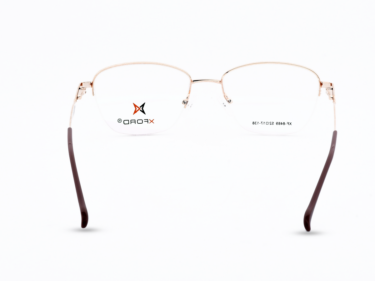 Rose Gold with Brown Temples