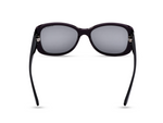 Dark plum front with black temples	