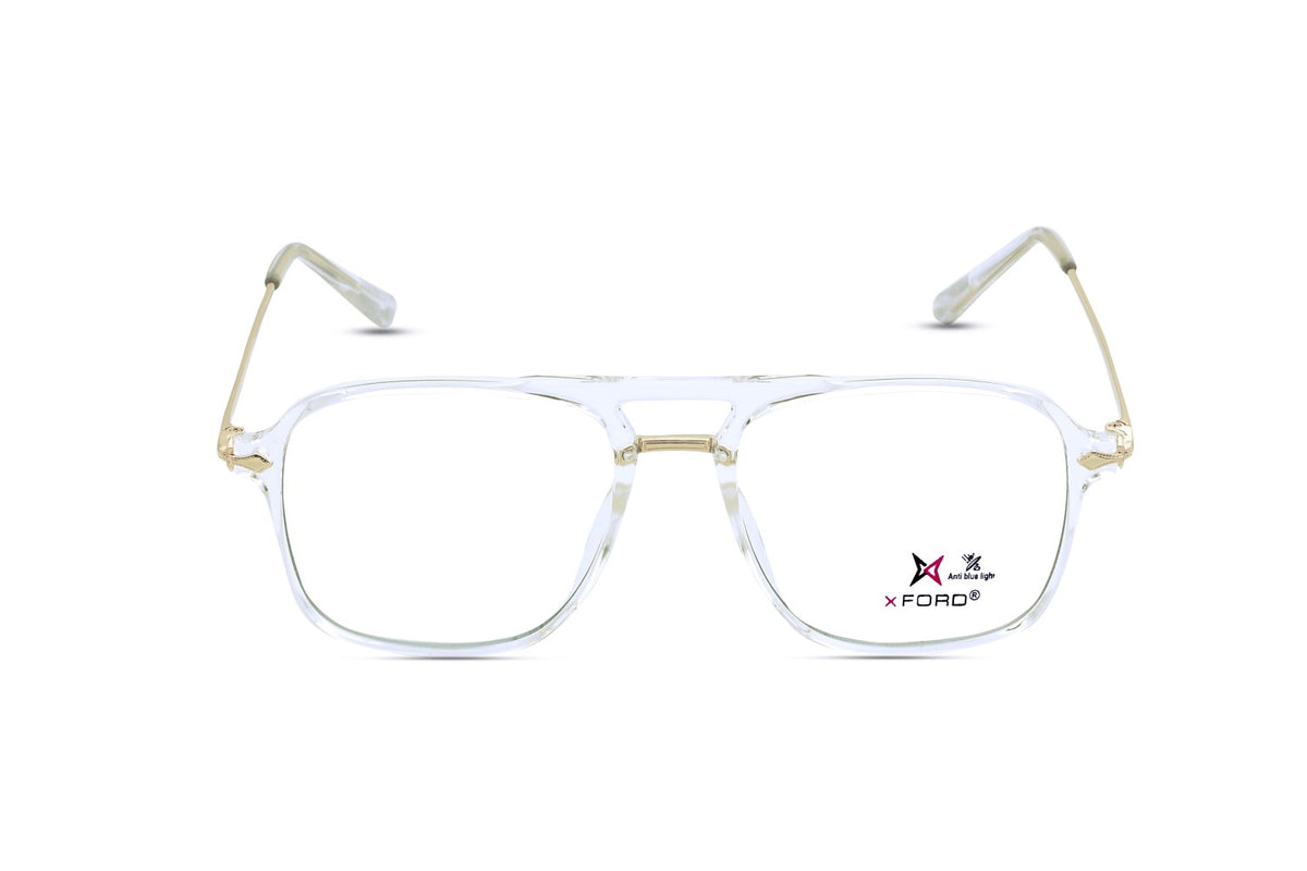 TRANSPARENT WITH GOLD METAL SIDE