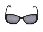 Dark plum front with black temples	