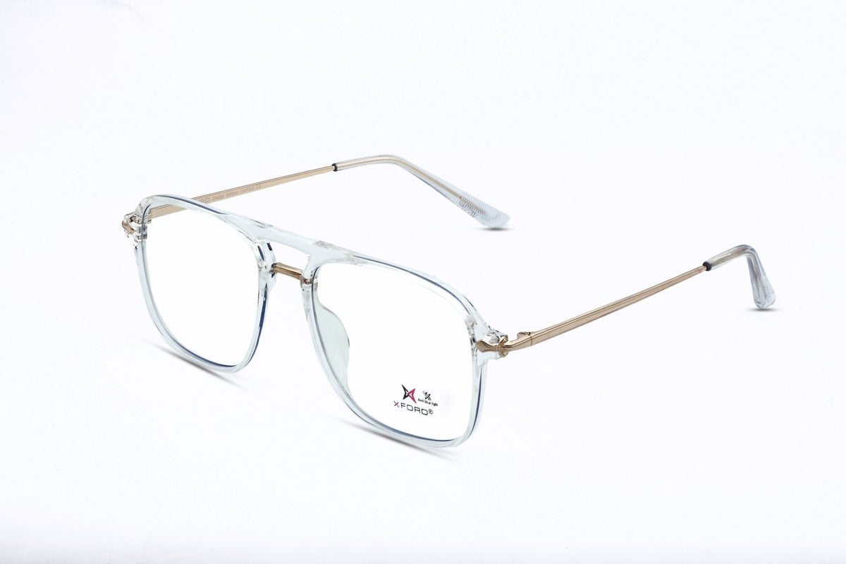 TRANSPARENT WITH GOLD METAL SIDE