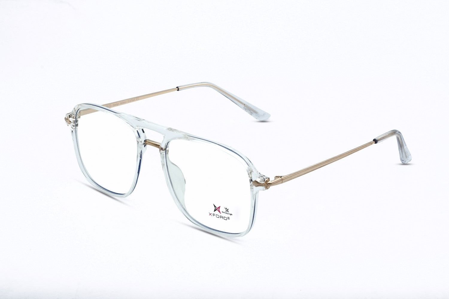 TRANSPARENT WITH GOLD METAL SIDE