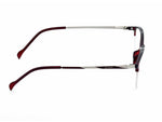 Deep Wine Red brow-line frame
