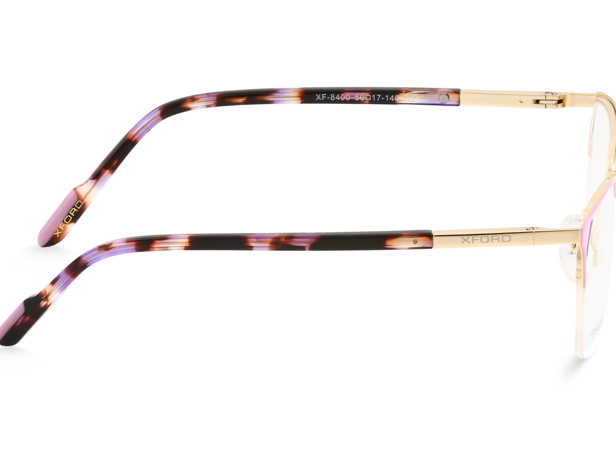 Glossy Gold & Matte Lilac Purple Browline
